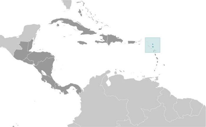 Antigua and Barbuda Locator Map