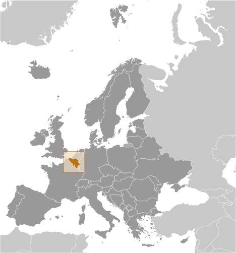 Belgium Locator Map