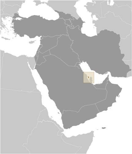 Bahrain Locator Map