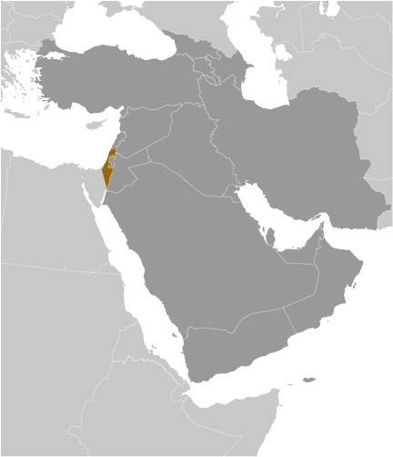 Israel Locator Map