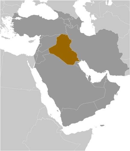 Iraq Locator Map