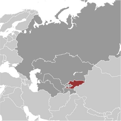 Kyrgyzstan Locator Map