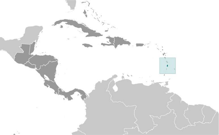 St Lucia Locator Map