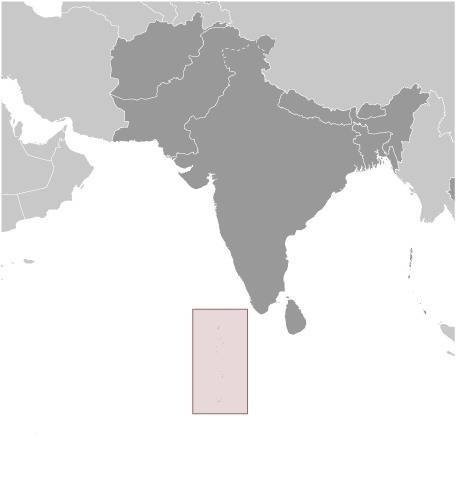 Maldives Locator Map
