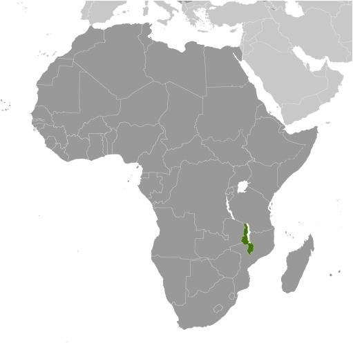 Malawi Locator Map
