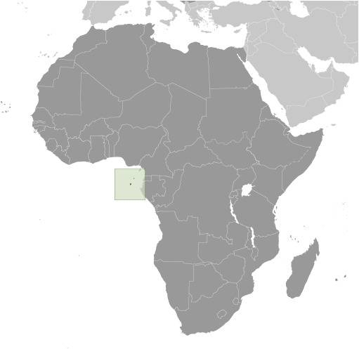 Sao Tome and Principe Locator Map