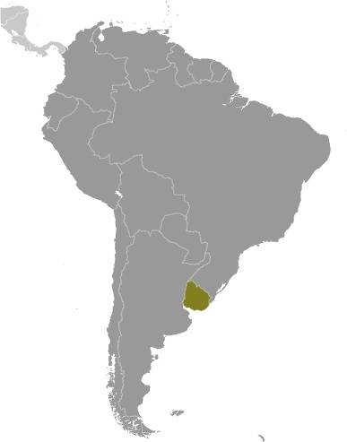 Uruguay Locator Map