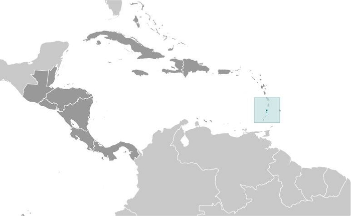 St Vincent and the Grenadines Locator Map