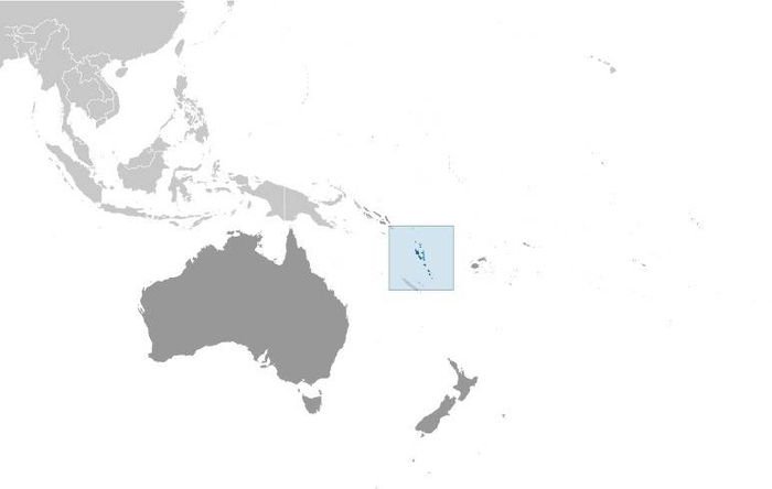Vanuatu Locator Map